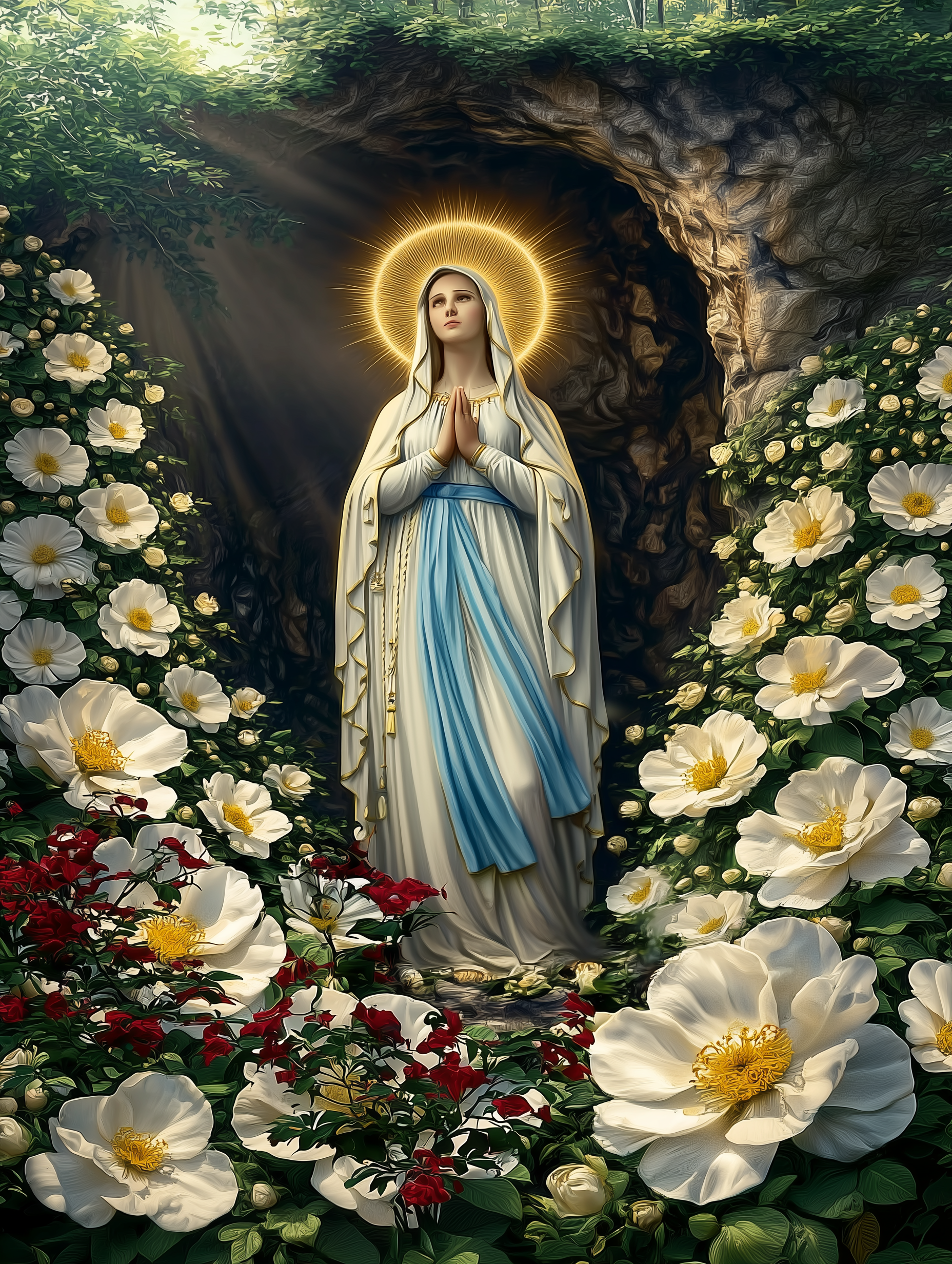 apparition-lourdes - magnet a Apparition Vierge a lourdes