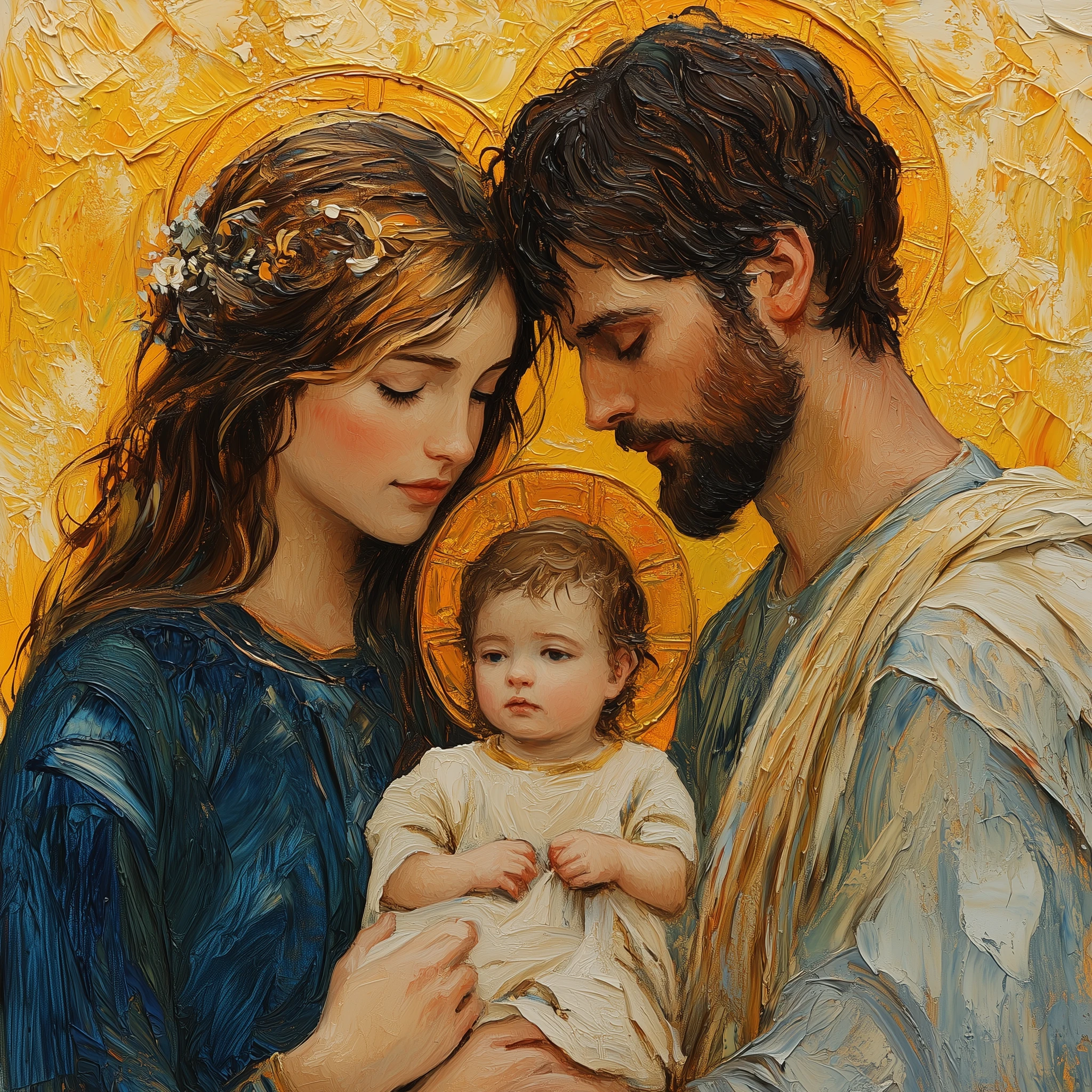 sainte-famille-gold - souvenir pèlerinages a Apparitions mariales de Lourdes - vierge-marie-lourdes